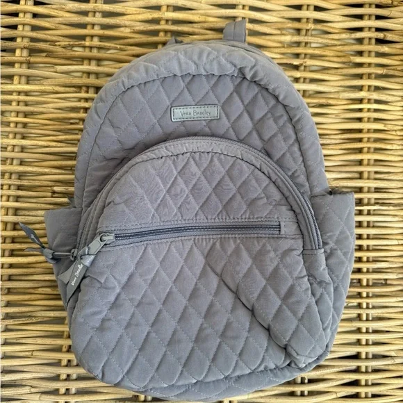 Vera Bradley Charcoal Quilted Backpack - Picture 1 of 13